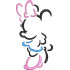 Miss Mouse Line Art