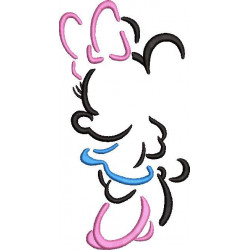 Miss Mouse Line Art