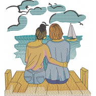 Couple On Beach
