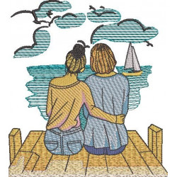 Couple On Beach