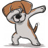 Dabbing Dog