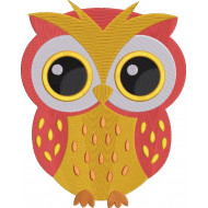 Orange Shaded Owl