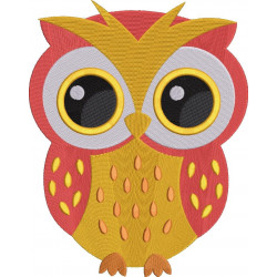 Orange Shaded Owl