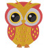 Orange Shaded Owl