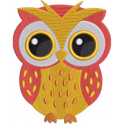Orange Shaded Owl