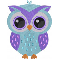 Purple Bluish Owl