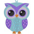 Purple Bluish Owl