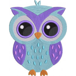 Purple Bluish Owl