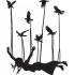 Birds Flying with Girl