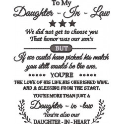 To My Daughter in Law