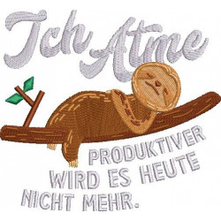 Sloth Embroidery