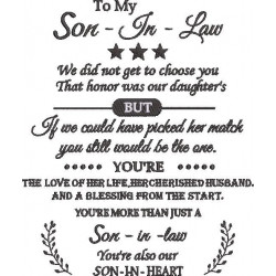 To My Son In Law