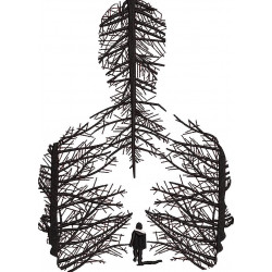 Tree Man Silhouette