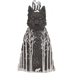 Fox Art Embroidery Pattern