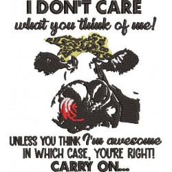 Carry On Cow Quote