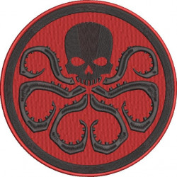 Red Hydra Skull Logo