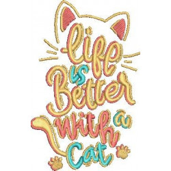 Life Is Better With Cats Quote