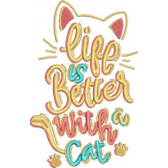 Life Is Better With Cats Quote