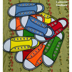 Shoe Lace Applique For Kids Learning