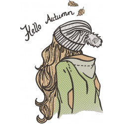 Hello Autumn Embroidery Pattern