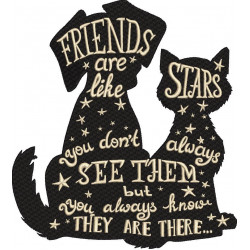 Cat & Dog Friendship Quote