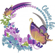 Floral Frame Choose Life