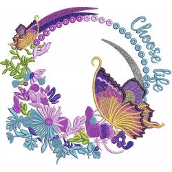 Floral Frame Choose Life