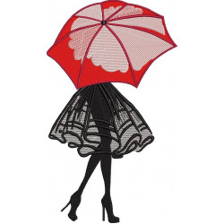Red Umbrella Girl