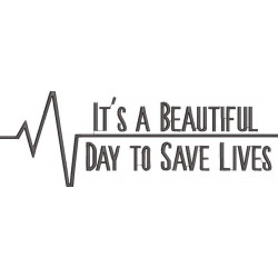 It's A Beautiful Day To Save Lives