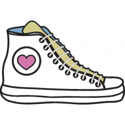 High Top Shoe Applique