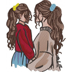 Cute Mother And Daughter