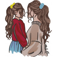 Cute Mother And Daughter