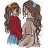Cute Mother And Daughter