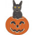 Black Cat In Jack O Lantern