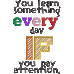 You Learn Something Everyday Quote
