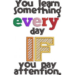 You Learn Something Everyday Quote