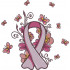 Cancer Ribbon And Butterflies