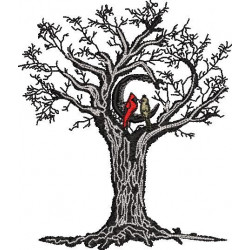 Love Birds On A Tree