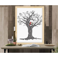 Love Birds On A Tree