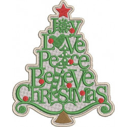 Joy Love Peace Believe Christmas