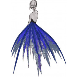 Girl In a Blue Dress