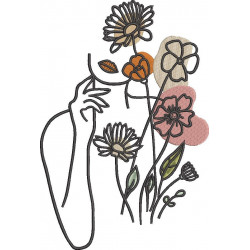 Woman With Flowers