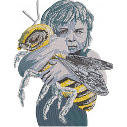 Boy Holding Bee
