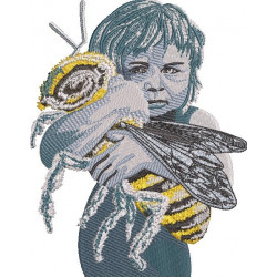 Boy Holding Bee