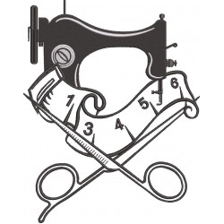 Sewing Machine And Scissor