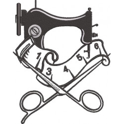 Sewing Machine And Scissor
