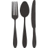 Cutlery Set Silhouette