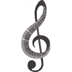 Music Symbol Embroidery Design