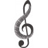 Music Symbol Embroidery Design