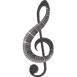 Music Symbol Embroidery Design